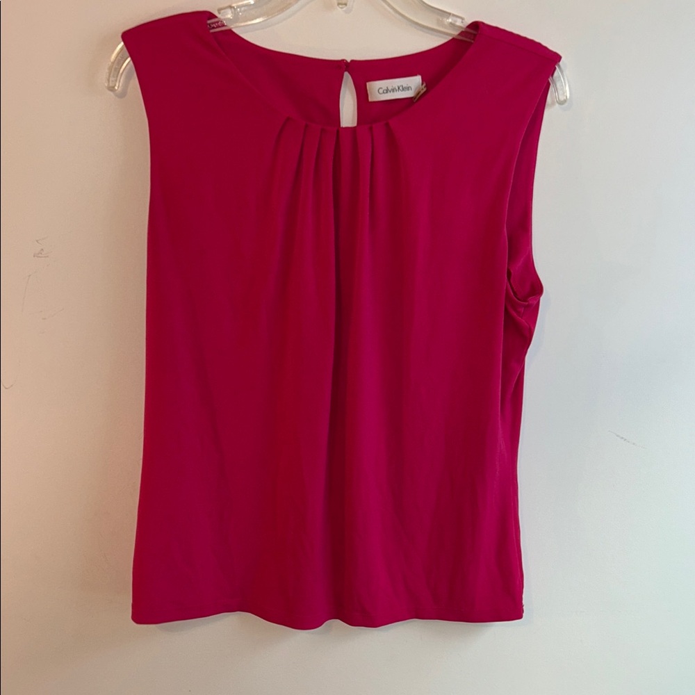 Calvin Klein Fuchsia Sleeveless Blouse
